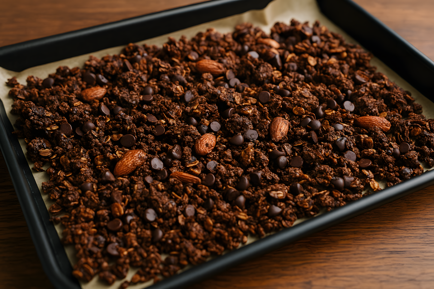 Almond Pulp Chocolate Crunch Granola