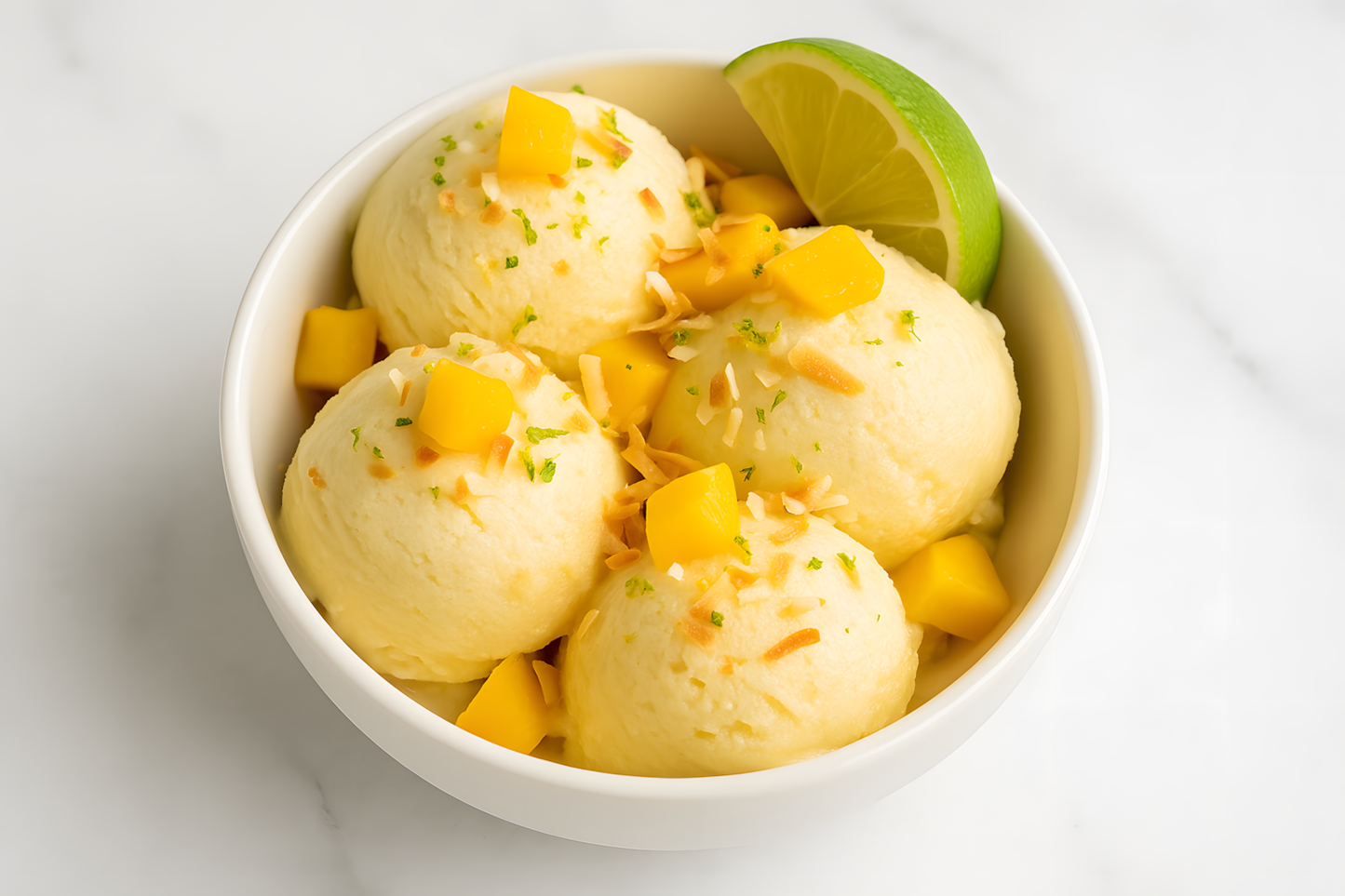 Mango Coconut Ice Cream