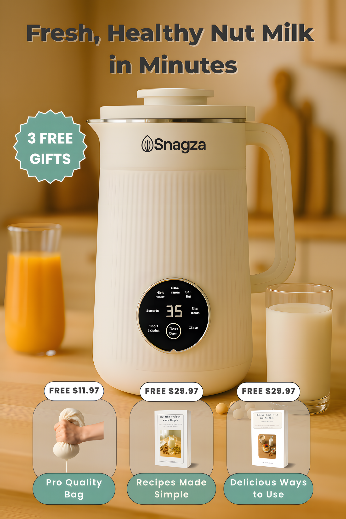 Fresh, Healthy Nut Milk in Minutes