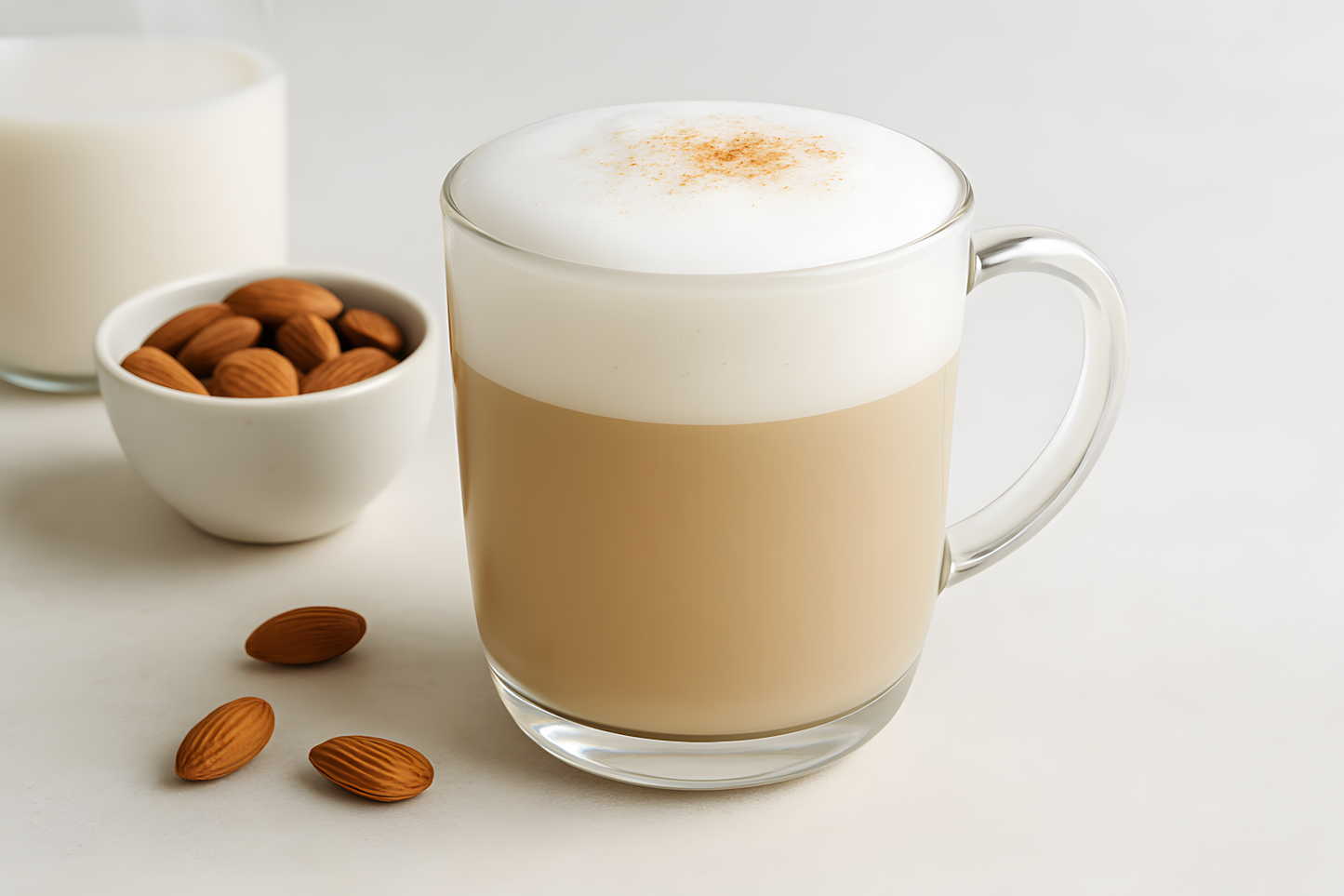 Almond Milk Latte Froth
