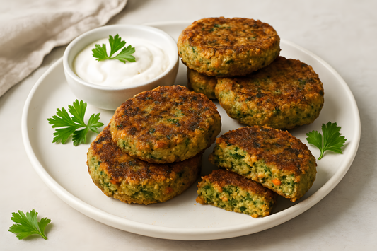 Almond Pulp Veggie Patties