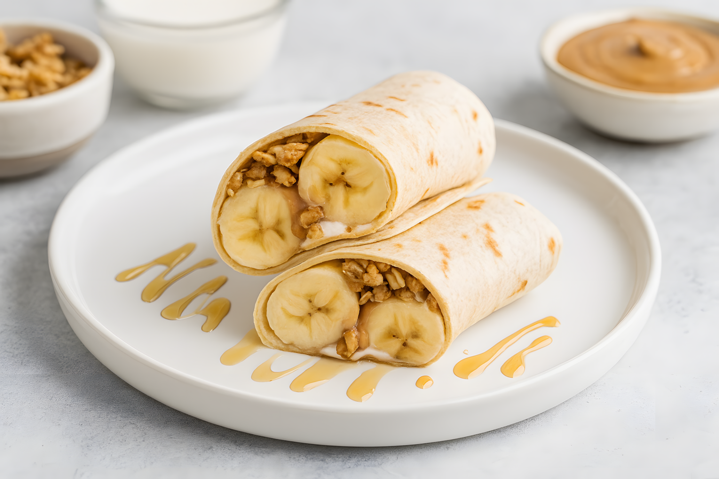 Banana Nut Breakfast Wrap
