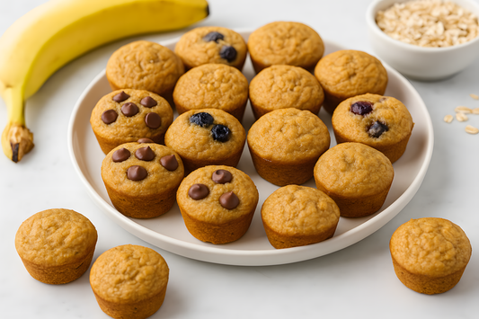 Banana Oat Mini Muffins