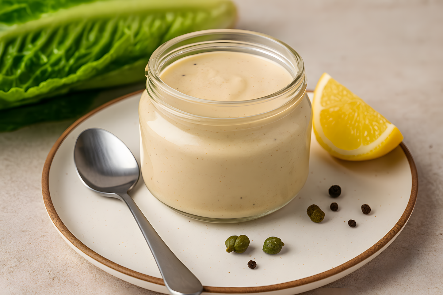 Creamy Almond Pulp Caesar Dressing