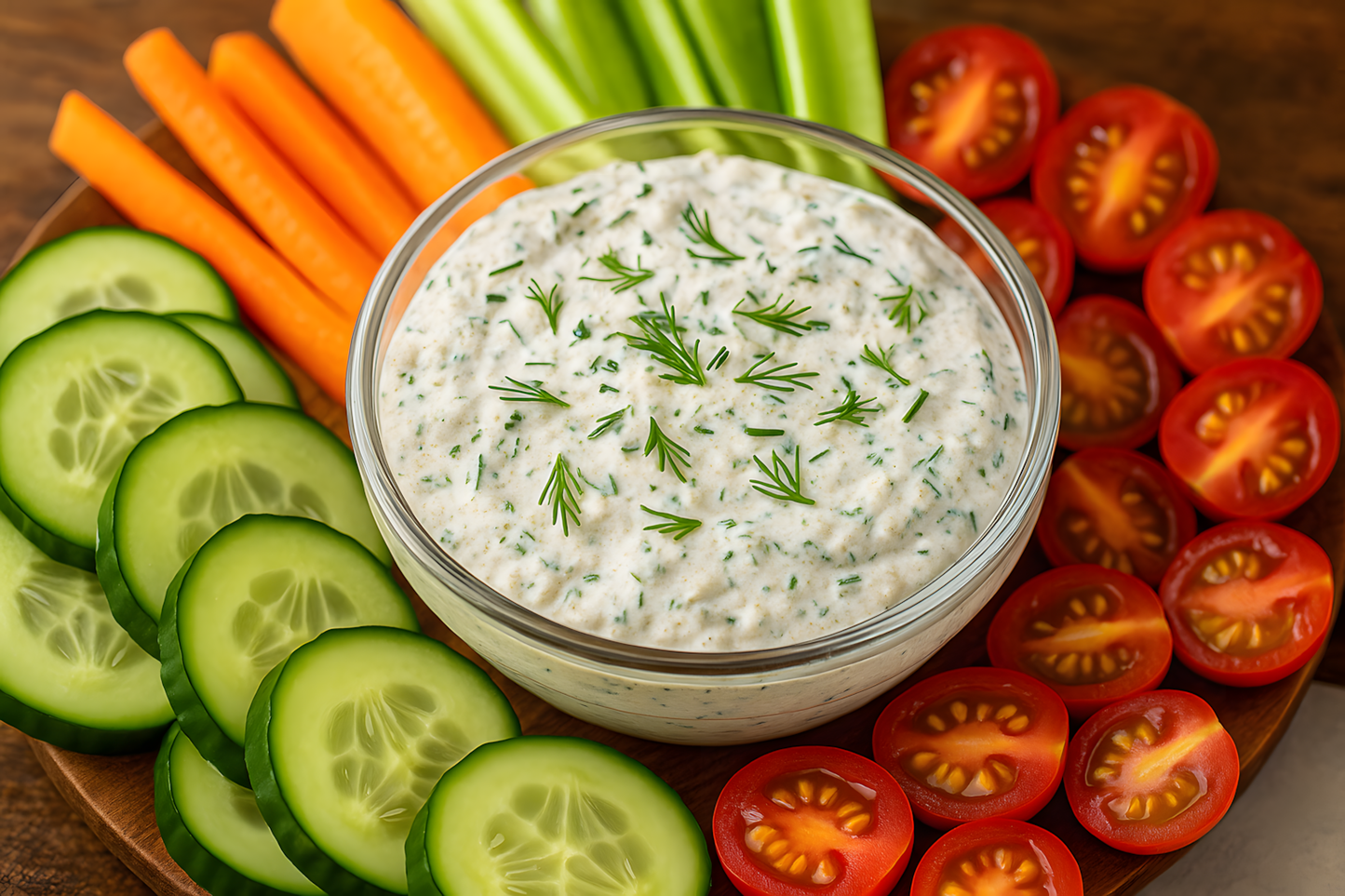 Creamy Herb Almond Pulp Ranch Dip