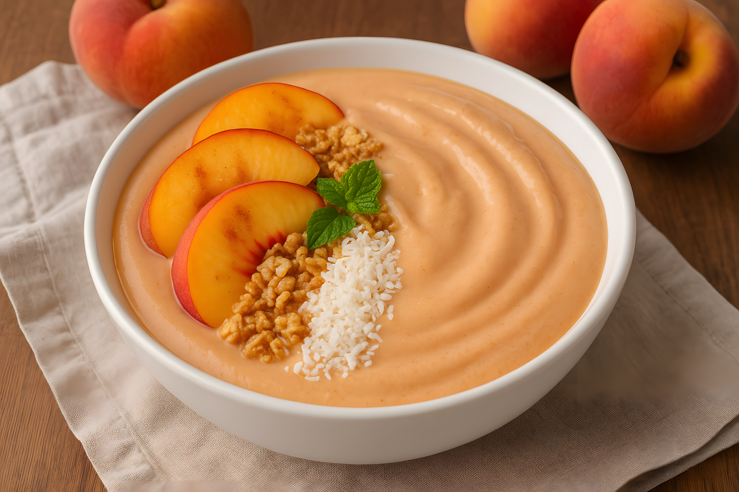 Peaches & Cream Smoothie Bowl