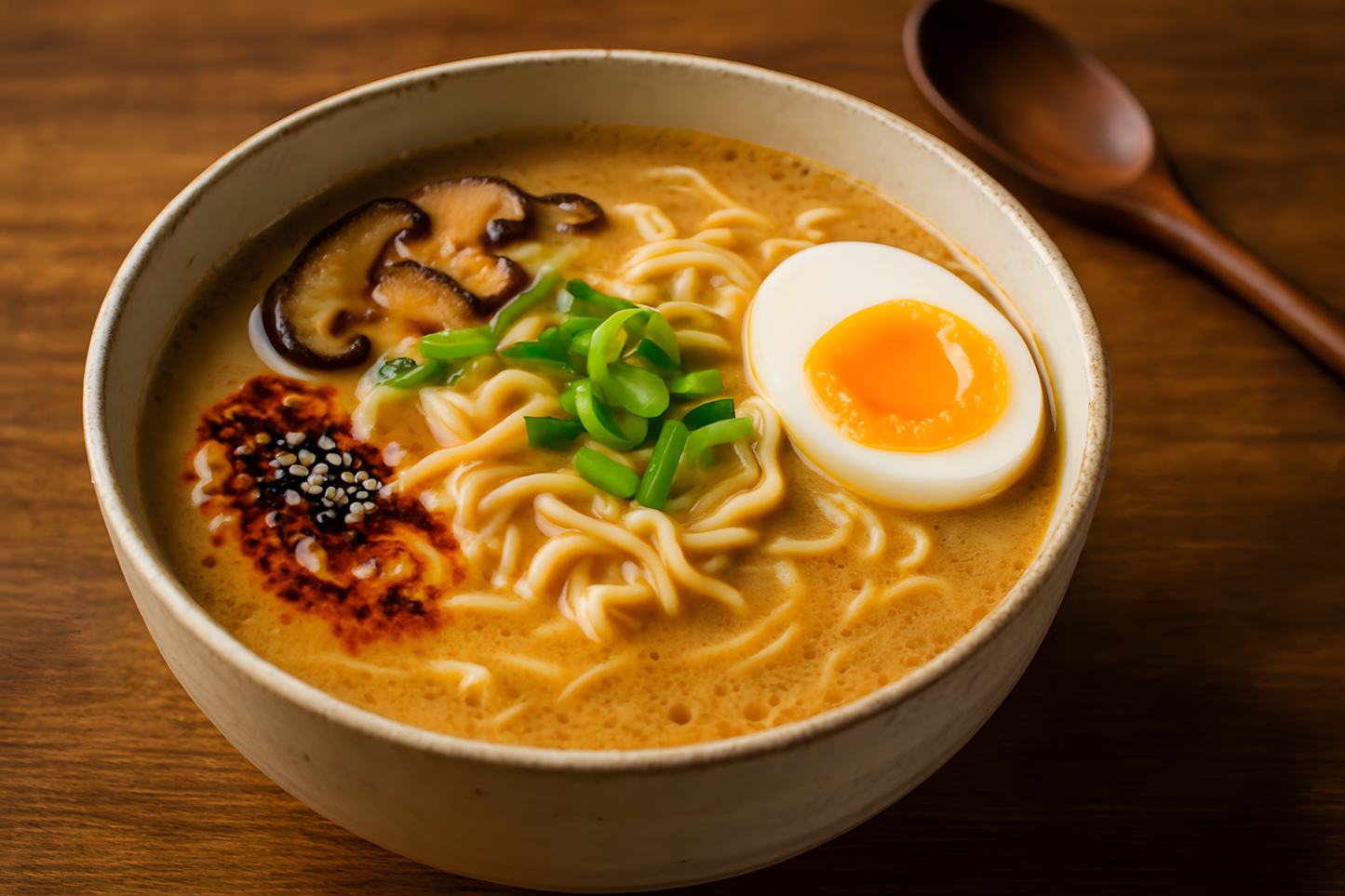 Savory Almond Pulp Miso Ramen Broth